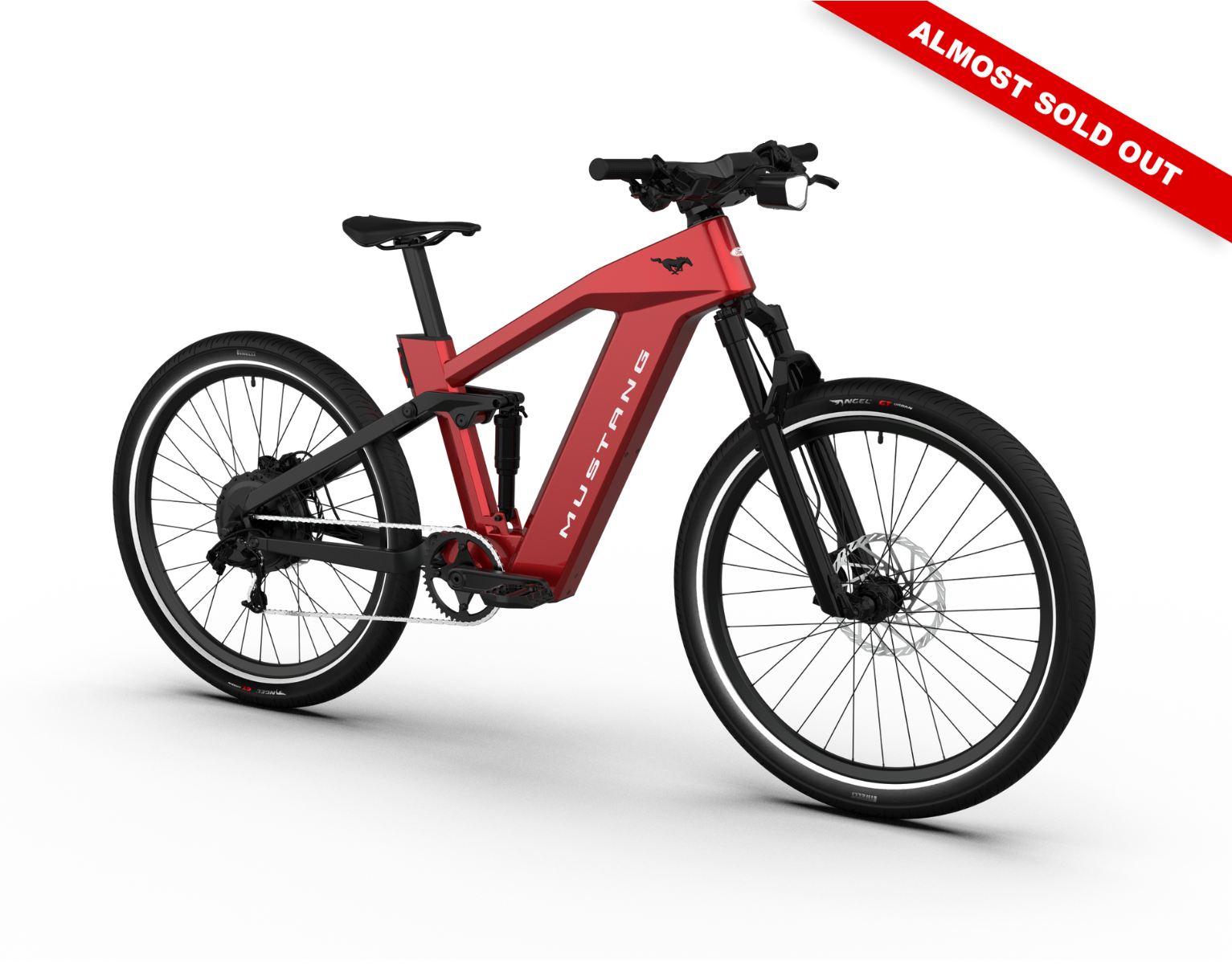 Ford Mustang electric bike in Rapid Red colour