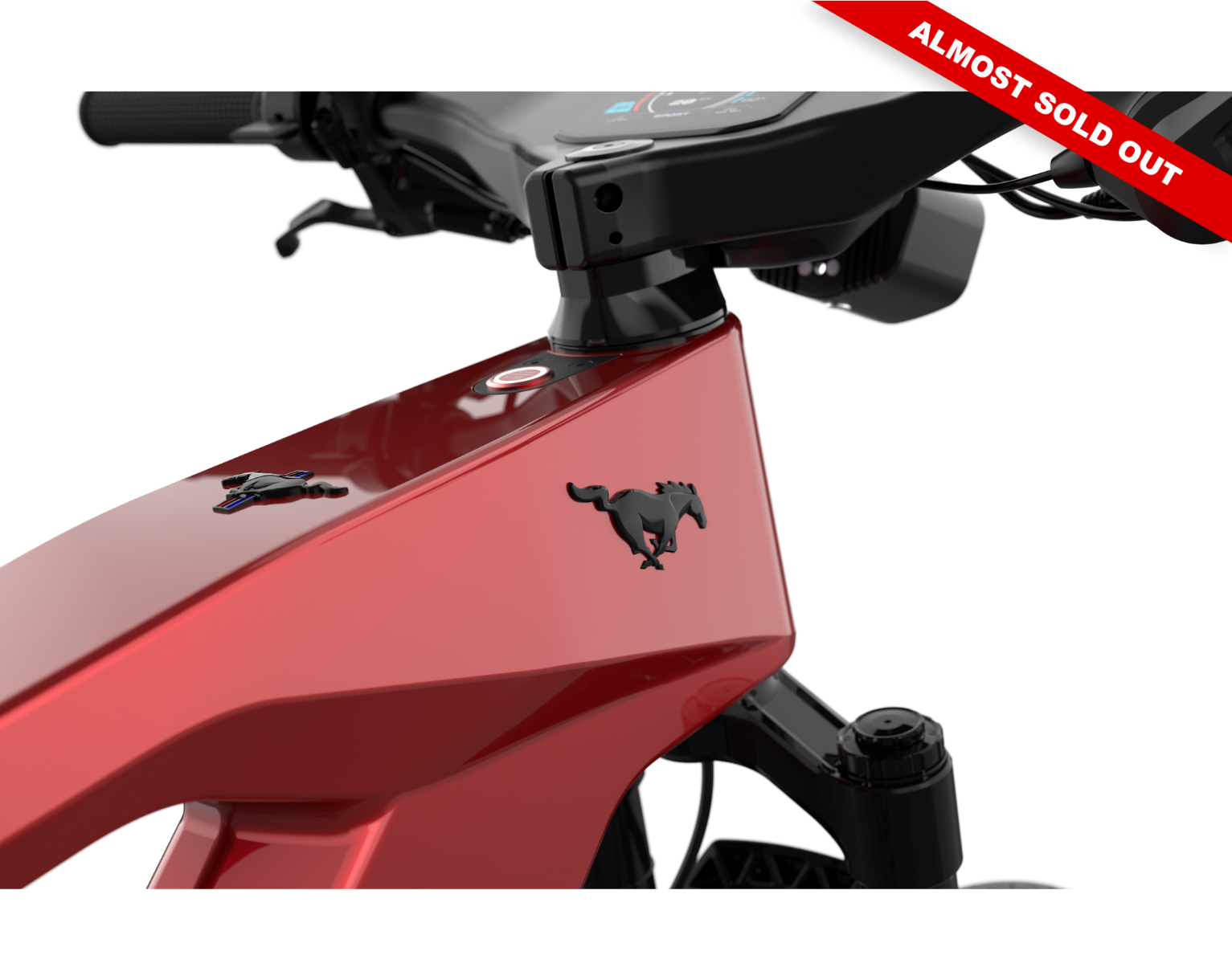 Ford Mustang electric bike in Rapid Red colour