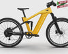 360-degree view of the Ford Mustang e-bike in Yellow Splash Metallic Tri-Coat colour